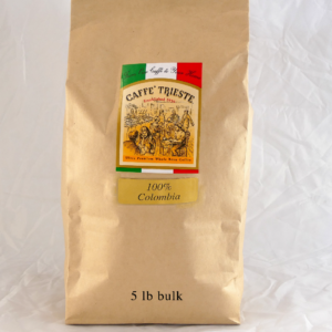 100% Colombia, 5lb. bulk bag